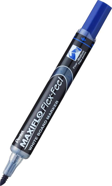 Image du produit Pentel Marqueur pour tableau blanc MAXIFLO Flex-Feel bleu 2,0 - 5,0 mm (12 x)