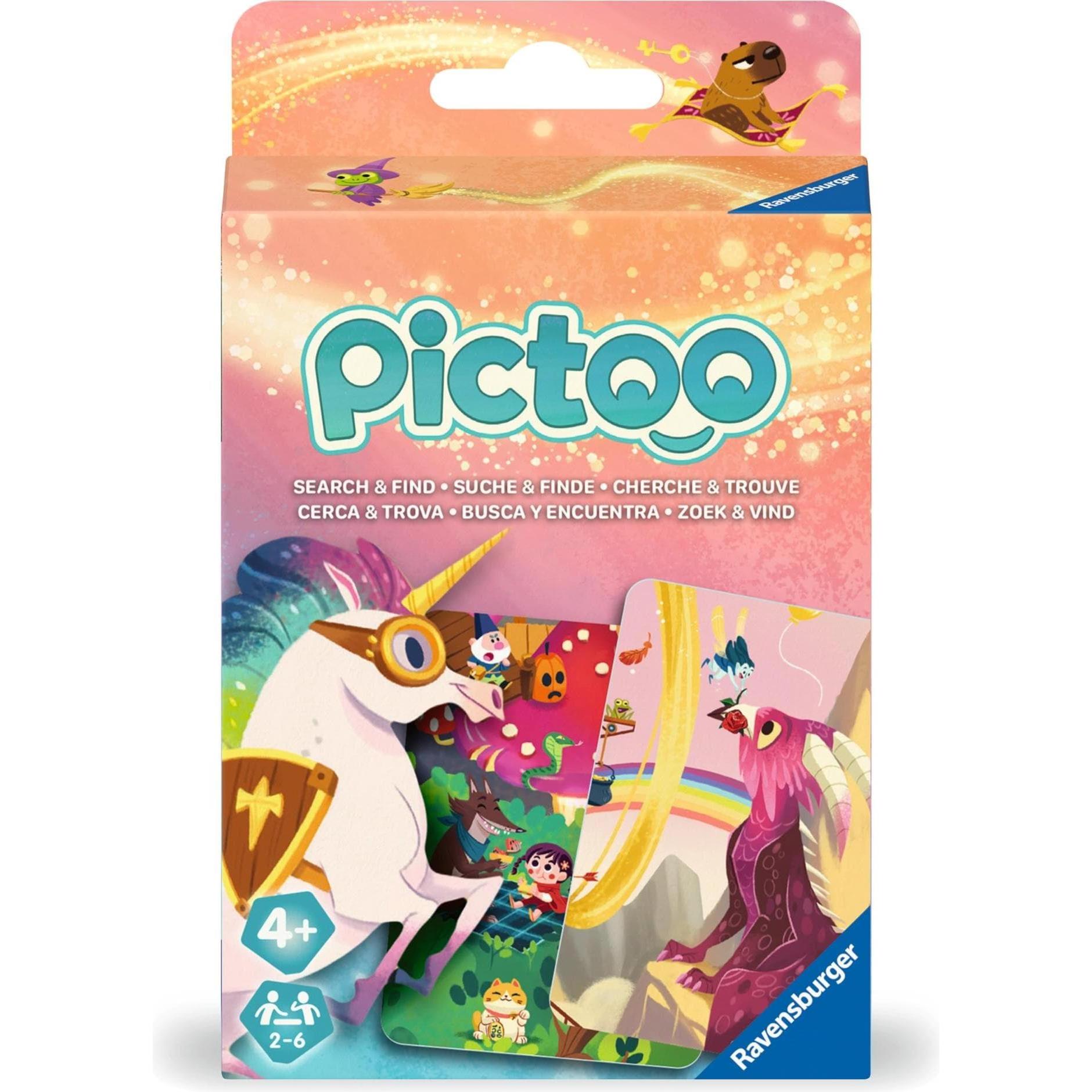 Ravensburger 23480 - Pictoo Fantasy Kartenspiel - Schnelles Karten-Suchspiel für Kinder ab 4 (Multilingual)