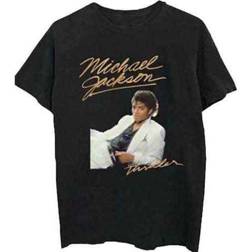 Michael Jackson, Uomini, Maglietta, Thriller White Suit, Nero, (M)