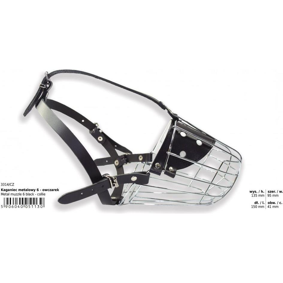 Thumbnail - Dino Metallmaulkorb (Hund, Allgemein), Halsband + Leine