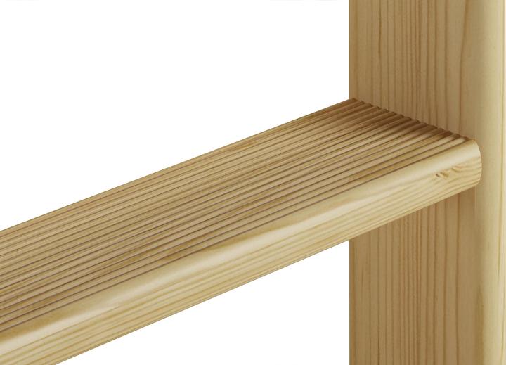 Produktbild Erst-Holz Hochbett in Überlänge 90x220 massives Kiefernholz natur ohne Rollrost Etagenbett 60.16-09-220 oR (90 x 220 cm)