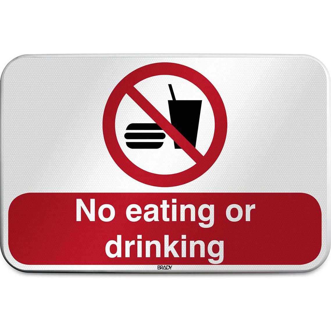 Brady, Sicherheitskennzeichnung, ISO Safety Sign - No eating