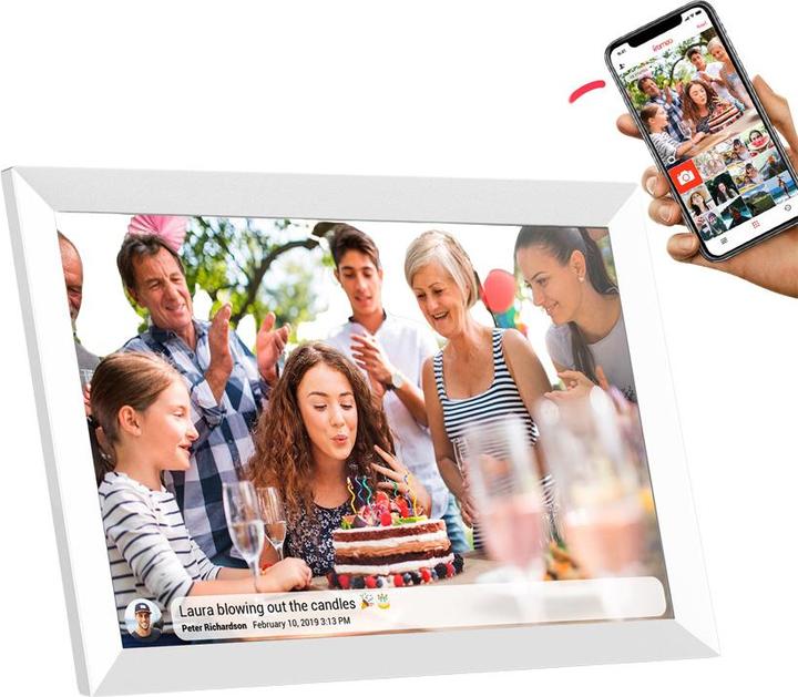 Produktbild Lippa Frameo Digital Picture Frame 10" - White (10", 1280 x 800 Pixel)