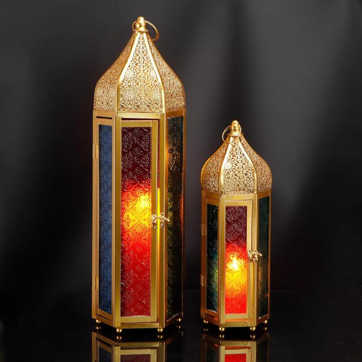 Immagine prodotto Trirocks Dekorative Ramadan-Kerzenlaternen-Set (2 Stück)