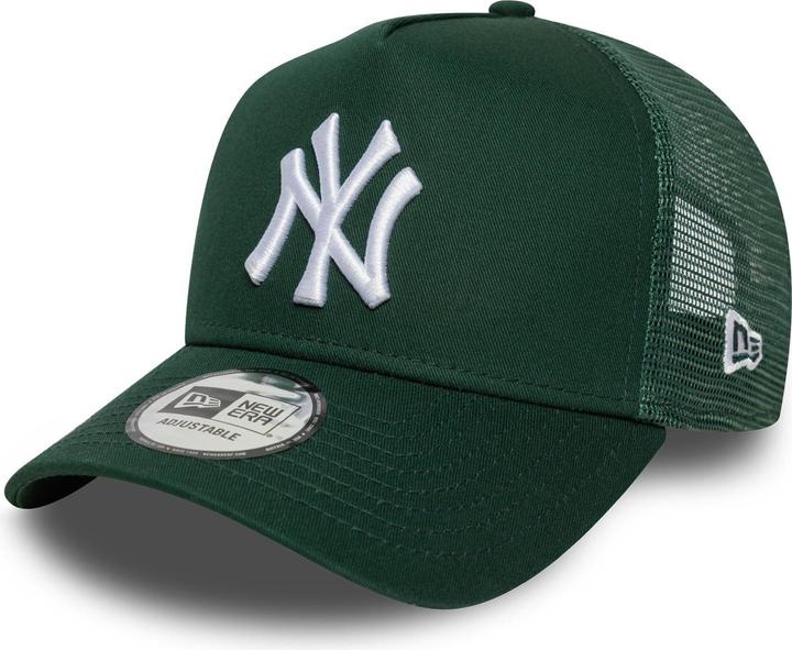 Actual product image New Era A-Frame Trucker Cap - New York Yankees Forest Green