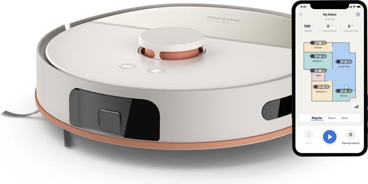 Produktbild Philips HomeRun 5000 (10000 Pa, Wischpads (rotierend))