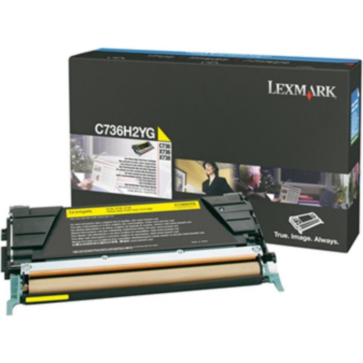 Lexmark, Toner, C736H2YG (Y, BK)