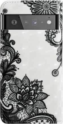Image du produit Cover-Discount Google Pixel 6 Pro - Étui effet paillettes fleurs noir (Google Pixel 6 Pro)