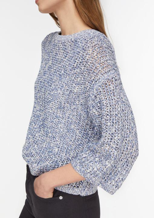 Produktbild Comma Lässiger 3/4-Arm Mouliné-Strickpullover mit überschnittenen Schultern (M)