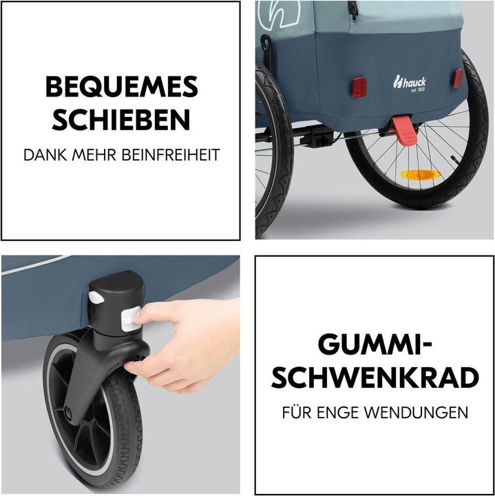 Produktbild Hauck 2in1 Fahrradanhänger Sparset Dryk Duo Plus