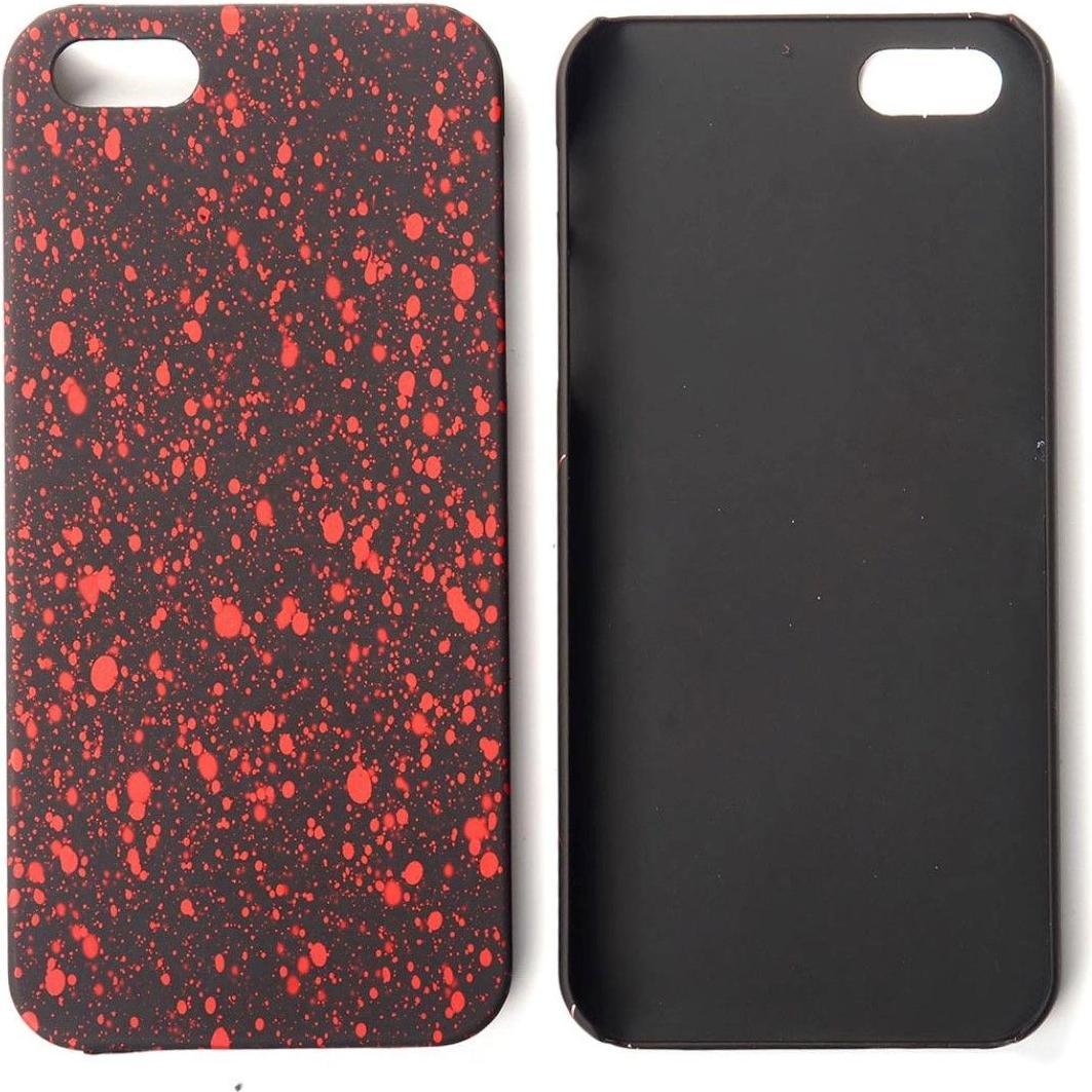 König Design Handy Hülle Schutz Case Bumper Schale für Apple iPhone 5 5s SE 3D Sterne Rot (Apple iPhone 5), Smartphone H...