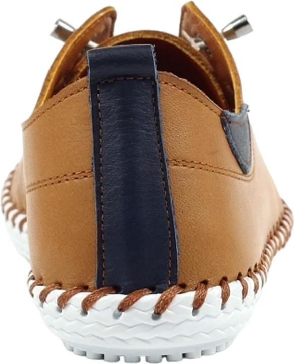 Actual product image Lunar Womens/Ladies St Ives Leather Plimsolls (37)