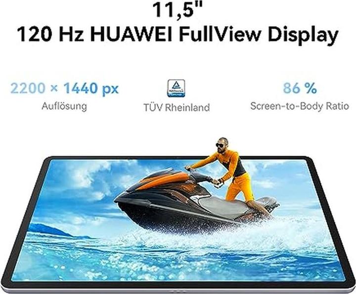 Image du produit Huawei Tablette avec écran FullView 2K 120 Hz, clavier détachable, batterie longue durée et son immersif (11.50", 128 Go, Gris)