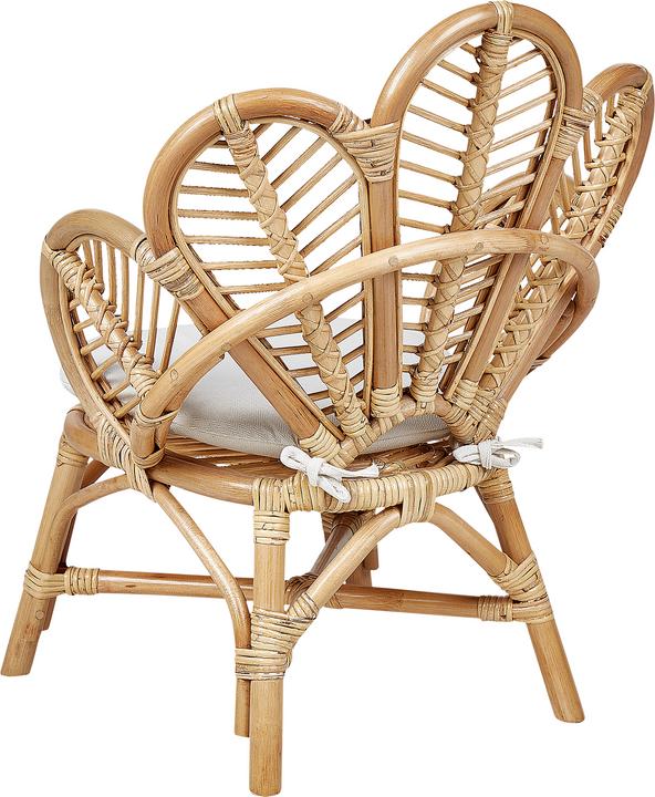 Produktbild Beliani Kinderstuhl Rattan natürlich Pfauform FLORENTINE II (Kinderstuhl)