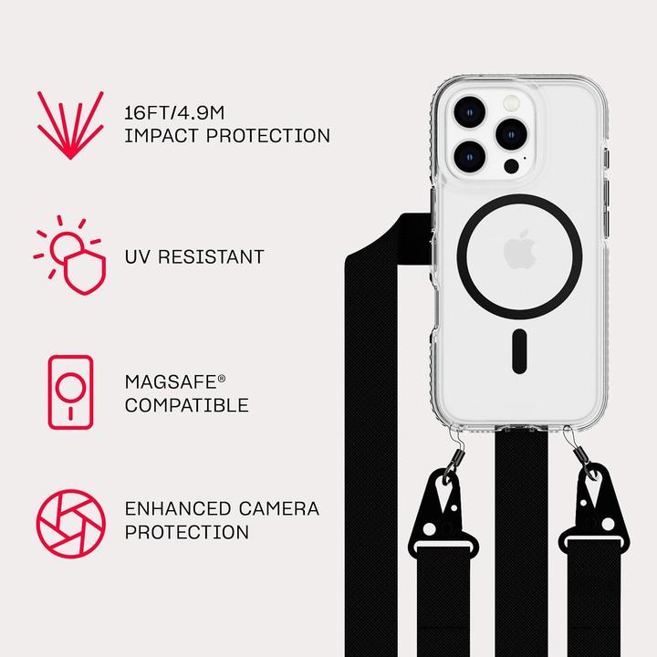 Produktbild tech21 EvoCrystal con Traversa (Apple iPhone 16 Pro)