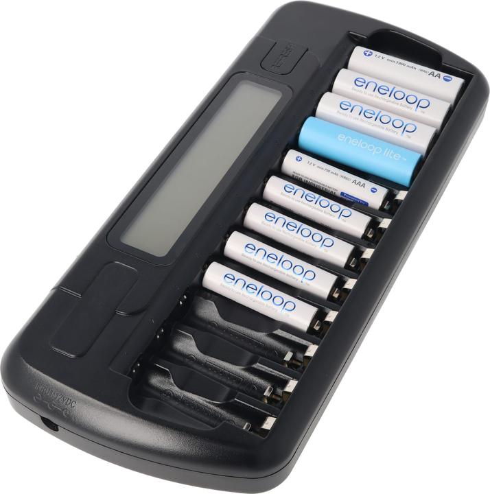 Image du produit Everactive Chargeur NIMH avec écran LCD pour 1 à 12 piles AA ou AAA (1 pcs, Spécifique à l'appareil, Piles rechargeables + chargeur)
