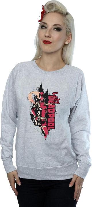 Actual product image Womens/Ladies Deadpool Lady Deadpool Sweatshirt (L)