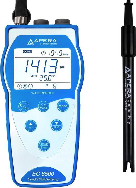 Apera Instruments EC8500 Draagbare pH/Geleidbaarheid/TDS/Salinity Meter Kit