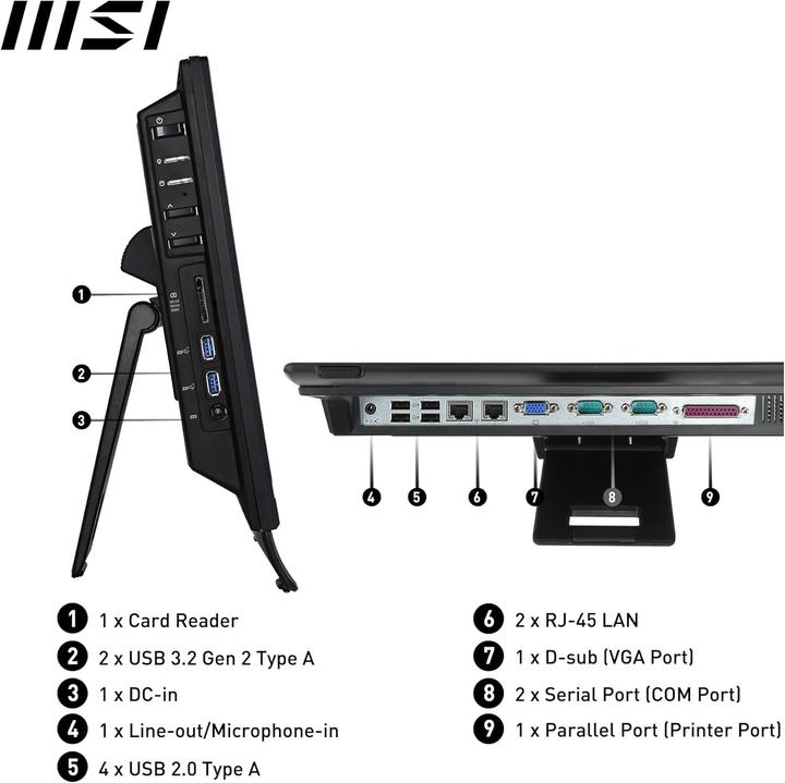 Produktbild MSI PRO AP162T ADL-019DE (128 GB, 4 GB, Intel N100, Intel UHD Graphics)