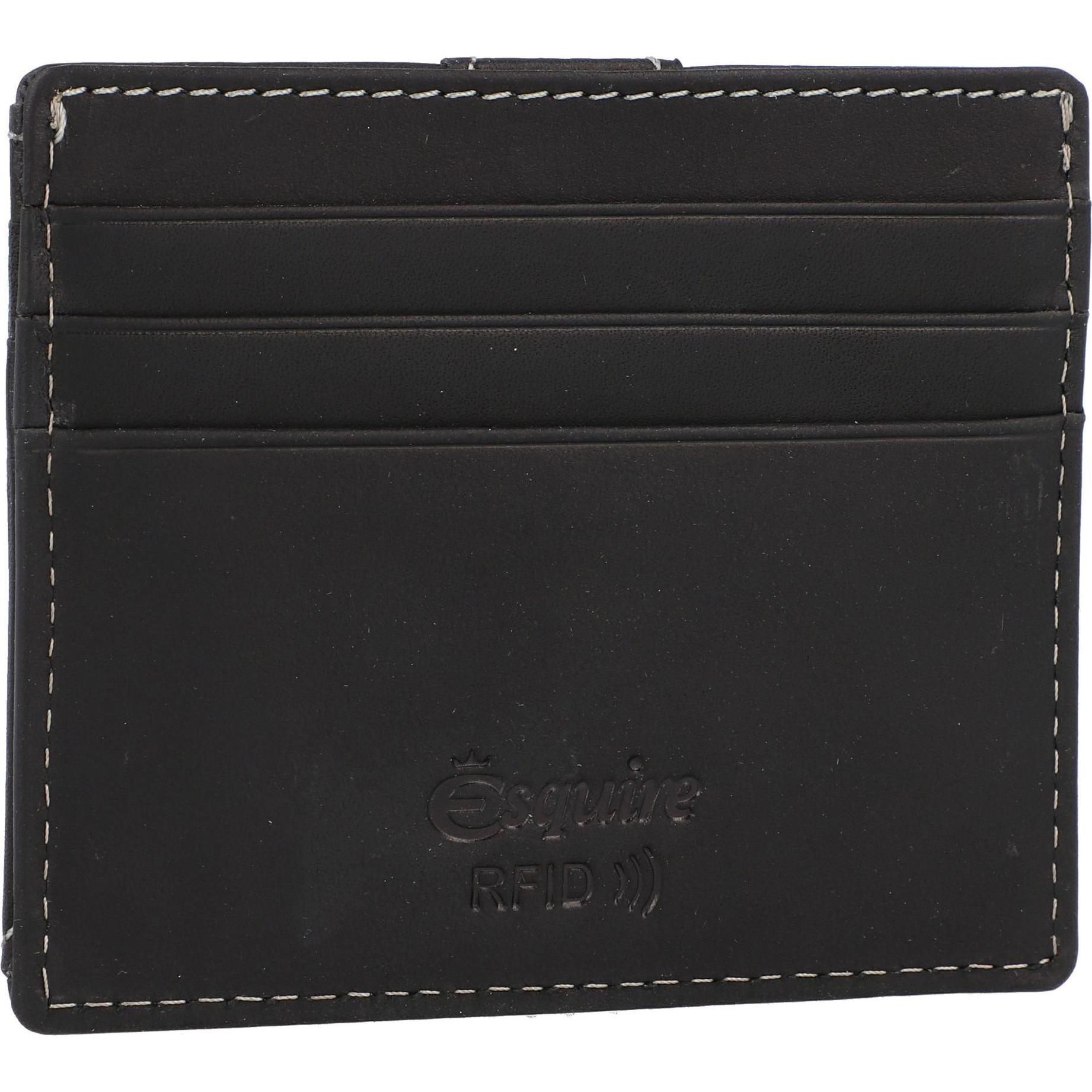 Esquire, Portemonnaie, Oslo Dallas Kreditkartenetui RFID Leder 9,5 cm, Schwarz