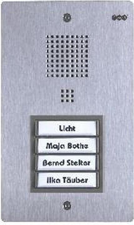 Produktbild Auerswald TFS Dialog 304 / 4 Taster / Edelstahl / für Unterputzmontage/Betrieb an analoge Nebenstellen / LE...