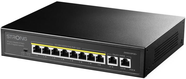 Produktbild Strong Switch 8 Porte Gibabit POE+ (SW8010POEP) (10 Ports)