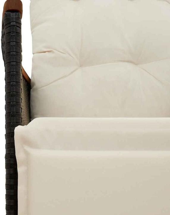 Image du produit VidaXL Meuble de jardin Ensemble de jardin 9pcs. noir Poly rotin (80 cm)