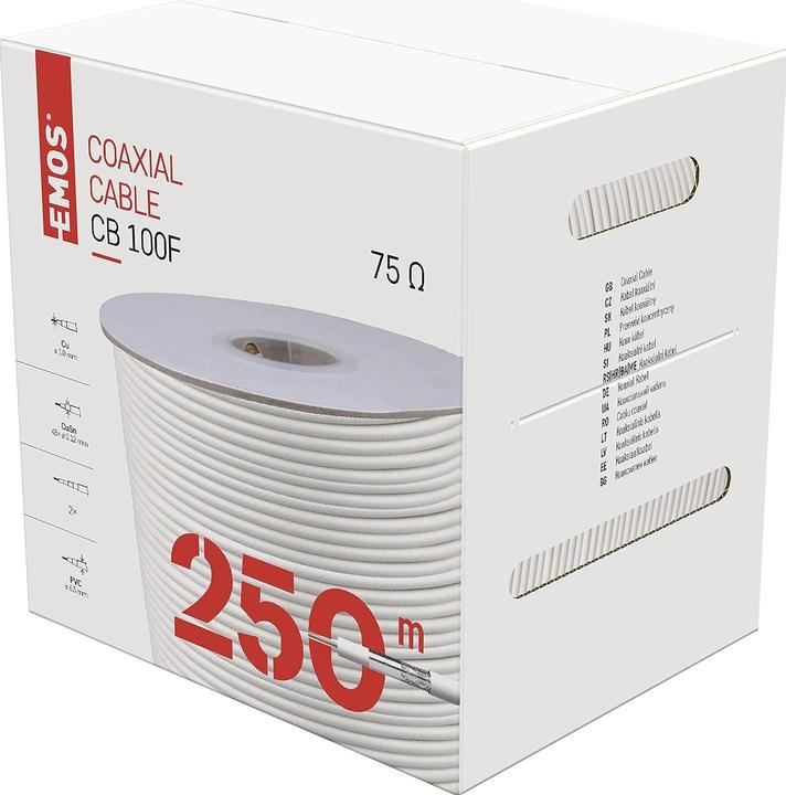 Image du produit Emos Câble coaxial CB100F, 250m (Câble d'antenne)