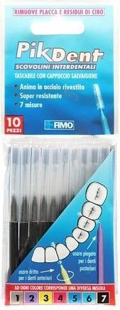 Actual product image Pikdent Interdental Brushes with Coated Steel Core and Tynice Bristles Size 7 Black 1.2mm Tapered - (1 x)