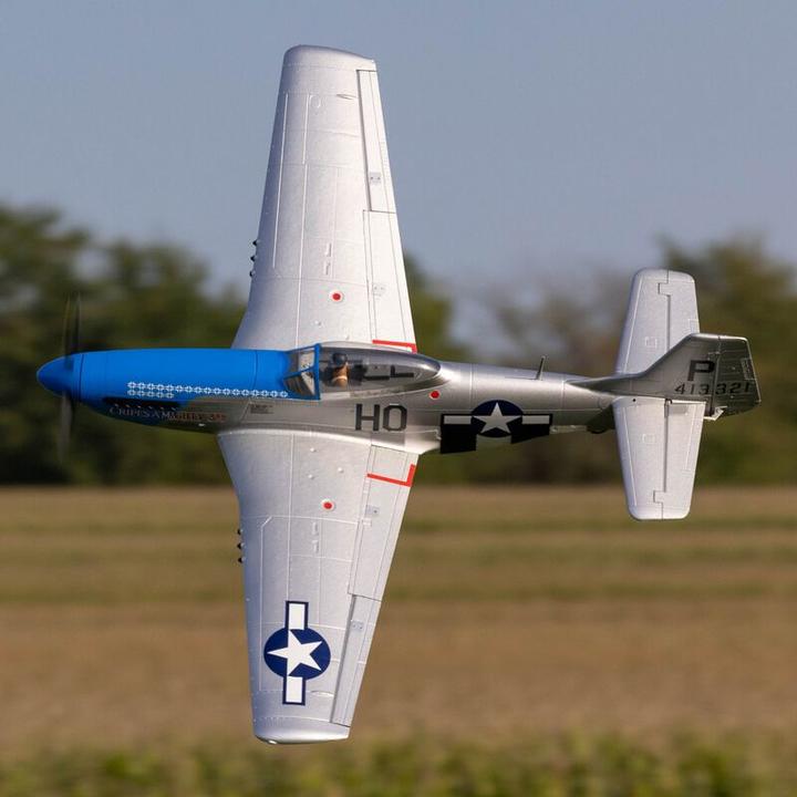 Produktbild E-Flite P-51D Mustang 1200mm Elektromotor Warbird BNF Basic inkl. AS3X und SAFE (Warbird)