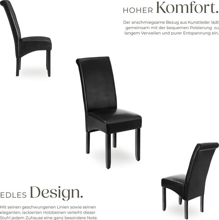 Image du produit tectake 2 Esszimmerstühle