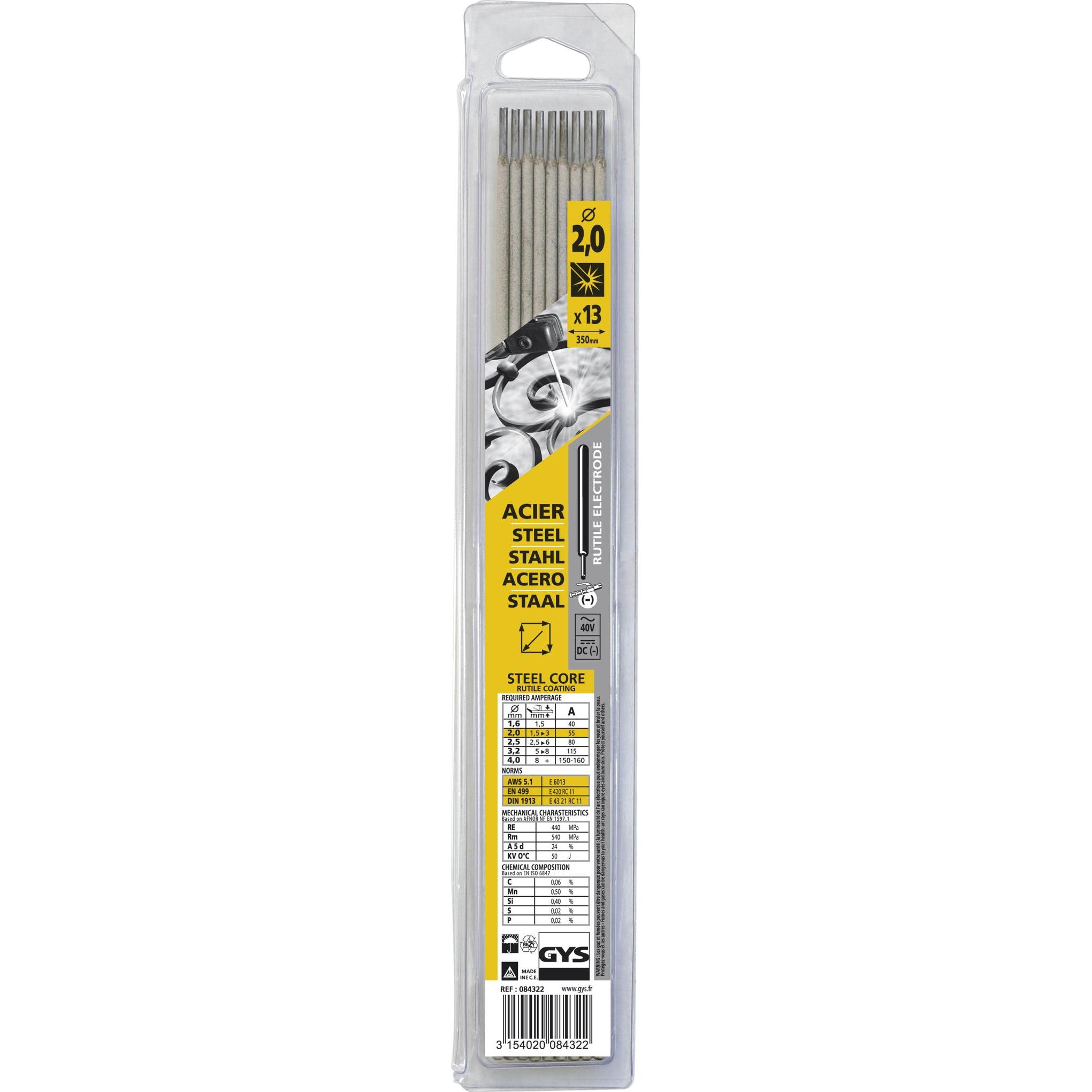 teachさん GYS Stick electrodes 2.0 mm, rutile - buy at Galaxus - Galaxus