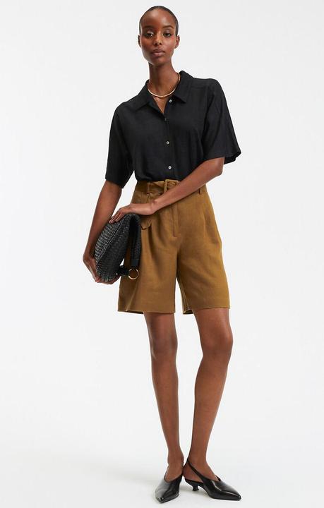 Actual product image La Redoute Collections Kurzärmeliges Poloshirt aus Leinen (XS)