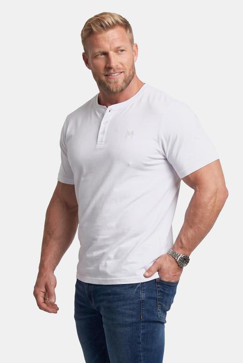 Actual product image Men+ Henley, Basic, Halbarm, Rundhals (4XL)