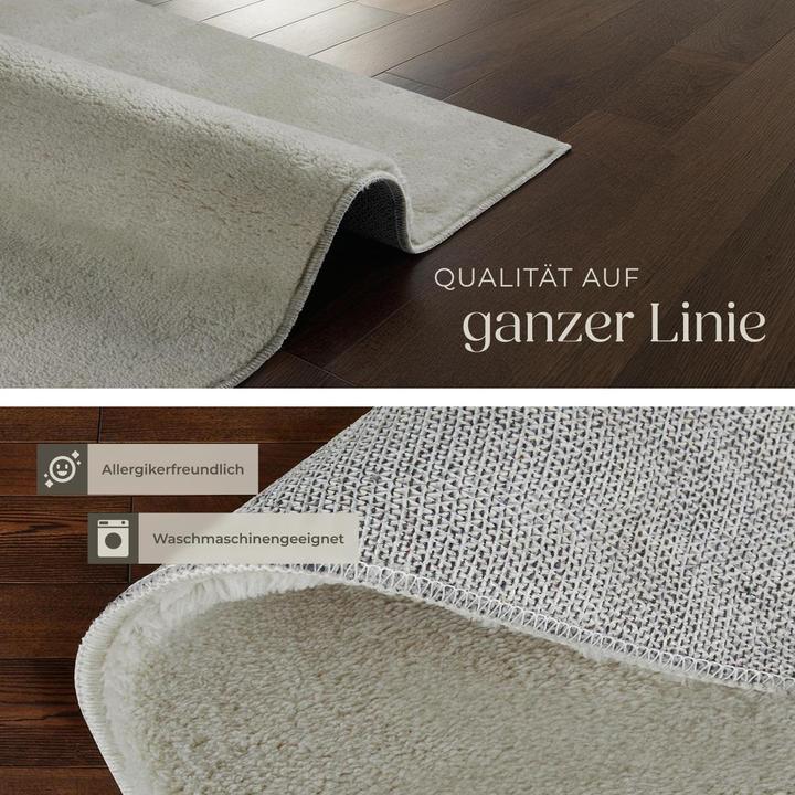 Actual product image tectake Kurzflorteppich Soft Zone (160 x 230 cm)
