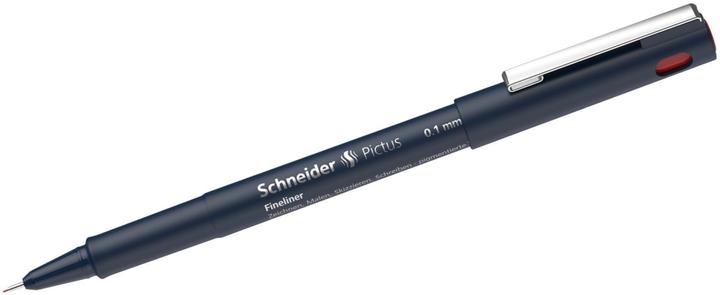 Produktbild Schneider Fineliner Pictus 0,1mm rot (Black, Rot, Silber, Tiefblau, 1x)