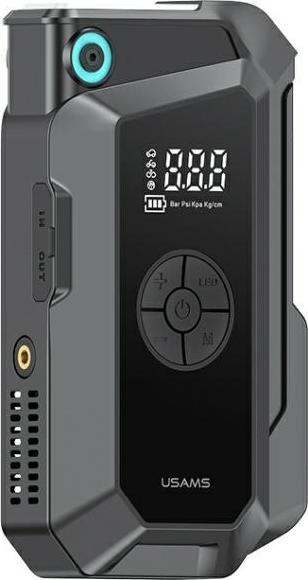 Actual product image Usams Jumpstarter Powerbank 8000mAh + wbudowana latarka czarny/black ZB287 (1000 A, 8000 mAh)