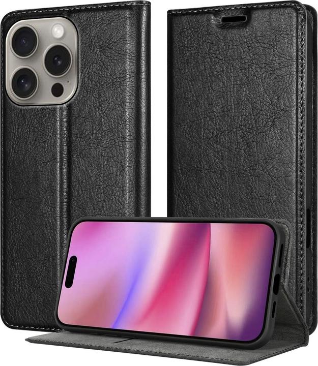 Cadorabo Hülle für iPhone 16 PRO MAX Schutzhülle mit Magnetverschluss (Apple iPhone 16 Pro Max)