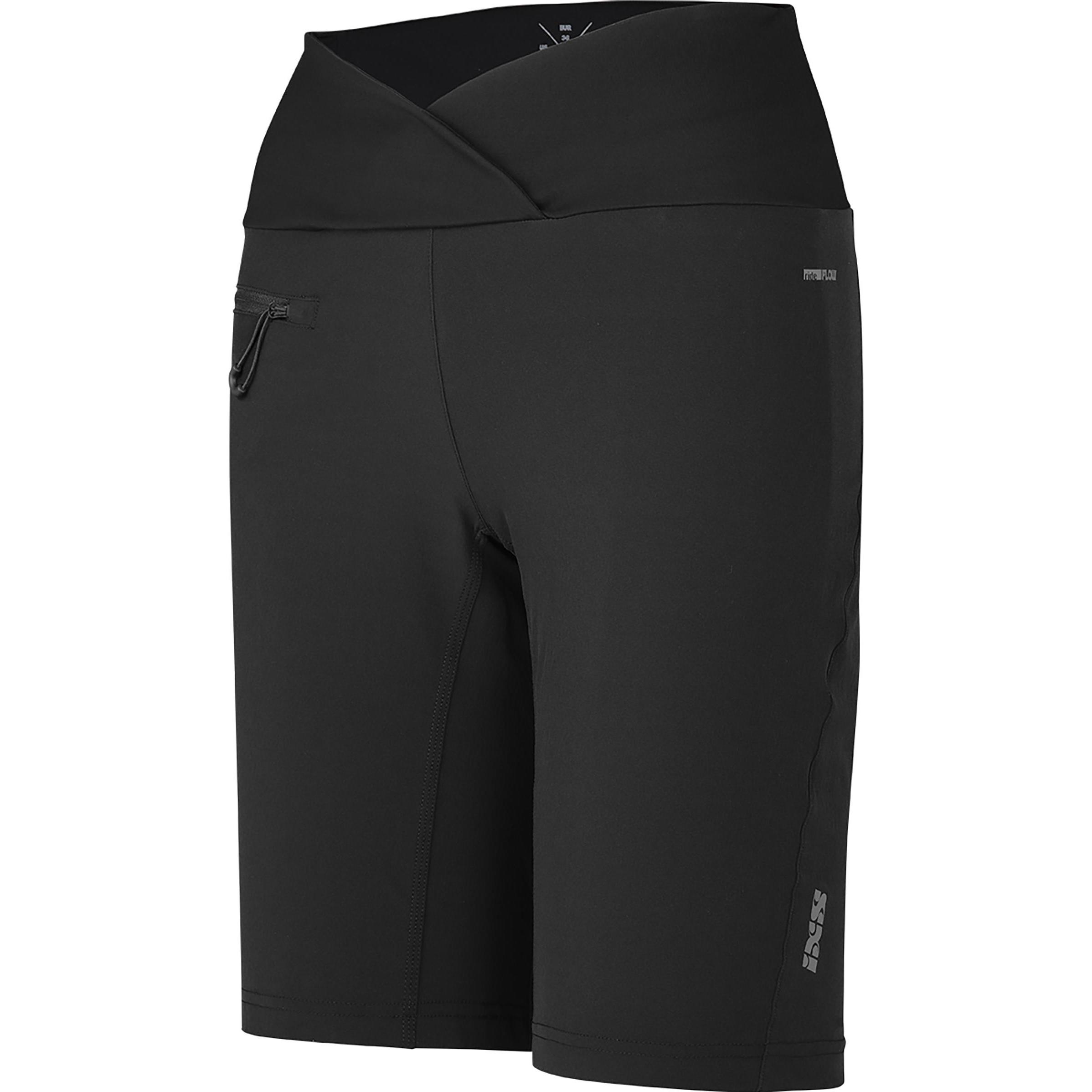 iXS, Damen, Velohosen, Women"s Flow XTG Hip-Hugger Shorts (42), Schwarz, 42