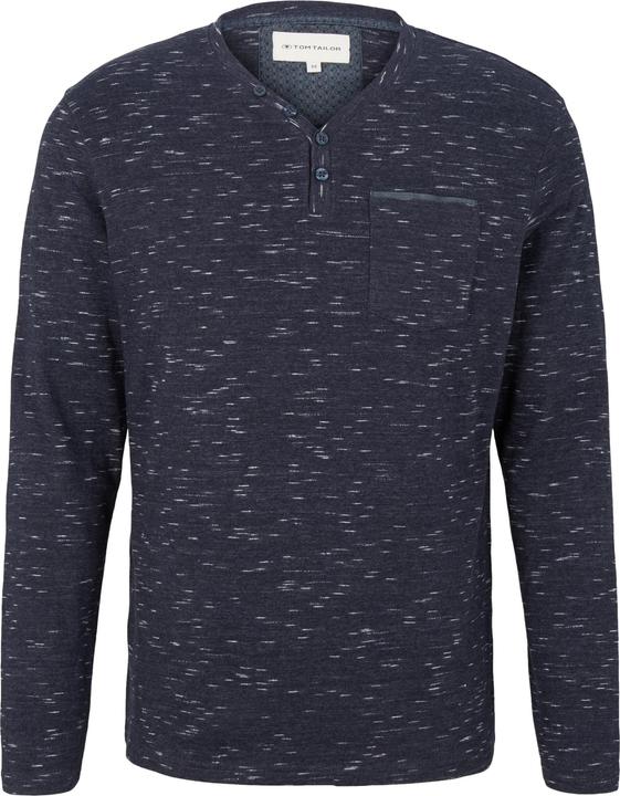 Produktbild Tom Tailor Longsleeve Langarmshirt mit Henleyausschnitt (M)