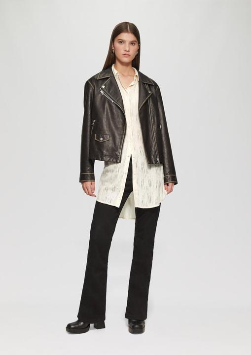 Immagine prodotto s.Oliver Bluse Leicht transparente Longbluse mit Glanzeffekten (40)