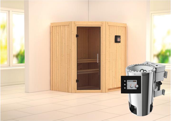 Actual product image Karibu Tonja without roof rim (Plug & Play 3,6 KW - Bio external control)