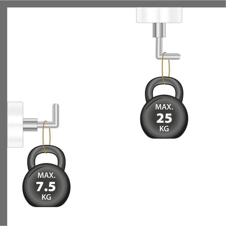 Actual product image Supermagnete Magnet system rubber-coated with L-hook (1x)