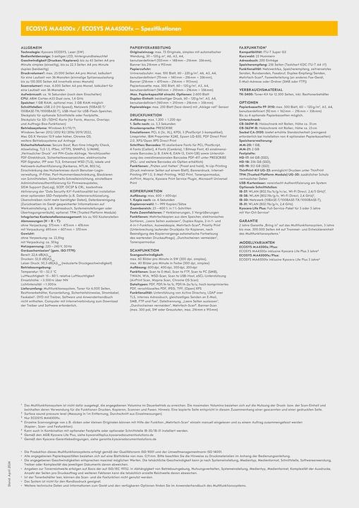 Immagine prodotto Kyocera ECOSYS MA4500X (Laser, Bianco e nero)