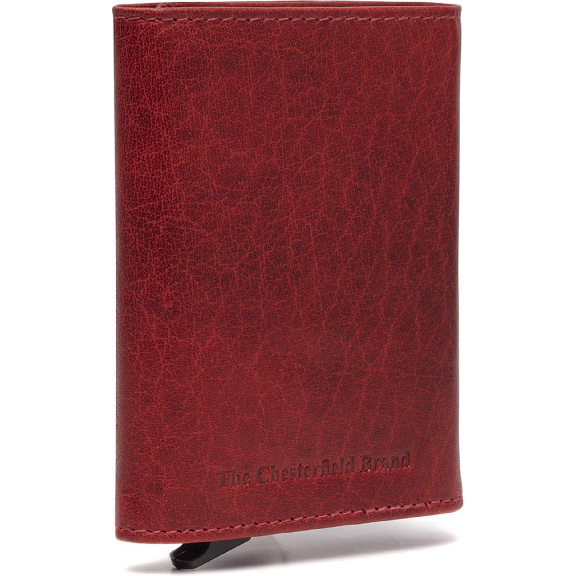 The Chesterfield Brand, Herren, Portemonnaie, Antique Buff Kreditkartenetui RFID Schutz Leder 7 cm, Rot