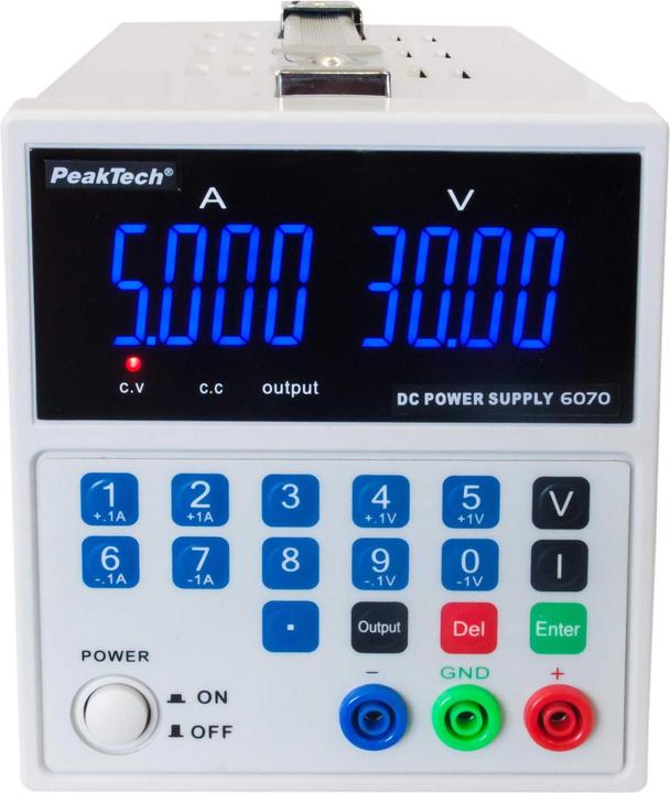 Peaktech Laboratory power supply 1 Kan....30 VDC 5 A (6070)