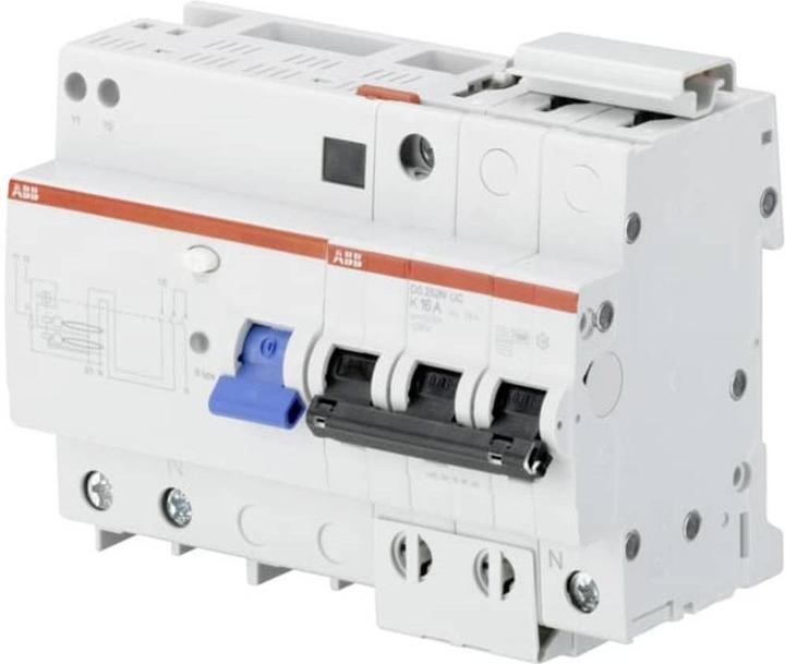 ABB DS252N-UC-K16/0,03 FI/LS-Kombination 10kA,2P/N-UC allstromsens.,K 16A,30mA