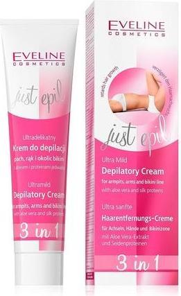 Produktbild Eveline Just Epil 3In1 Ultra-Delicate Cream Is An Epilation Smell Of Hands And Bikini Area 125Ml (125 ml, 1 x)