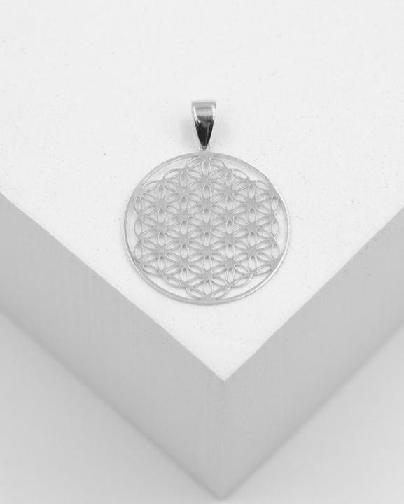Actual product image Muau Anhänger Blume des Lebens (750/18K white gold)