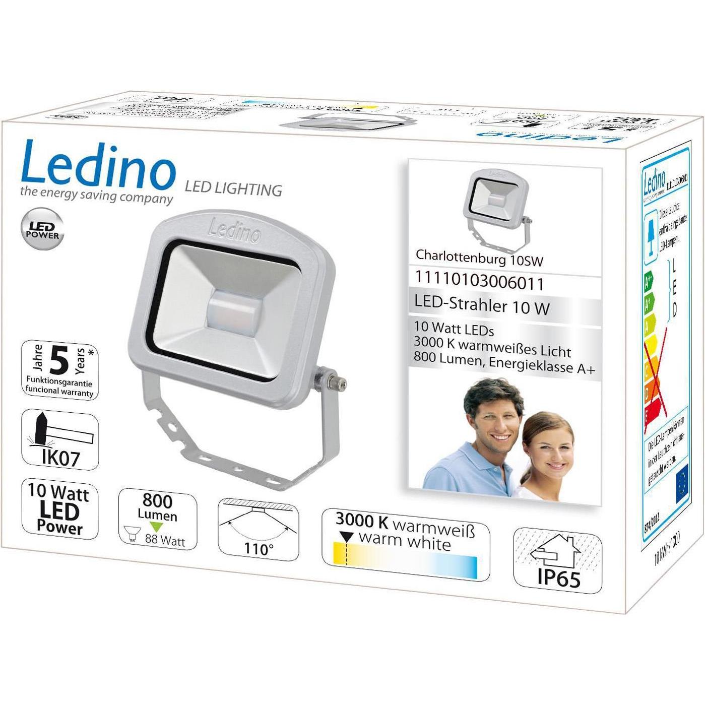 Thumbnail - Ledino, Fassadenbeleuchtung, LED-Strahler Charlottenburg (800 lm, IP65)